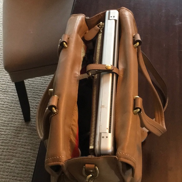 Coach Beige Laptop Bag with Pockets - Picture 6 of 8